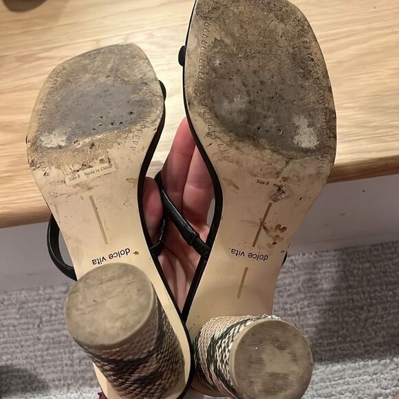 COPY - Dolce Vita Noles Sandal Black and Snake - Picture 5 of 6